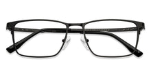 Load image into Gallery viewer, Black Rectangle Full Rim Unisex Eyeglasses by John Jacobs-151243