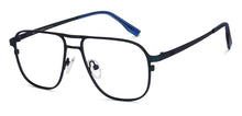 Load image into Gallery viewer, Blue Rectangle Full Rim Unisex Eyeglasses by John Jacobs-151248