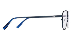 Blue Rectangle Full Rim Unisex Eyeglasses by John Jacobs-151248