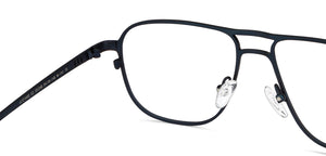 Blue Rectangle Full Rim Unisex Eyeglasses by John Jacobs-151248
