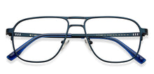 Load image into Gallery viewer, Blue Rectangle Full Rim Unisex Eyeglasses by John Jacobs-151248