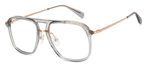 Grey Wayfarer Full Rim Unisex Eyeglasses by John Jacobs-152252