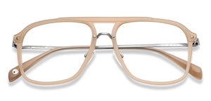 Brown Wayfarer Full Rim Unisex Eyeglasses by John Jacobs-152253