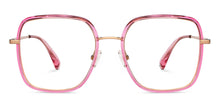 Load image into Gallery viewer, Pink Wayfarer Full Rim Unisex Eyeglasses by John Jacobs-152256