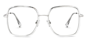 Transparent Wayfarer Full Rim Unisex Eyeglasses by John Jacobs-152258
