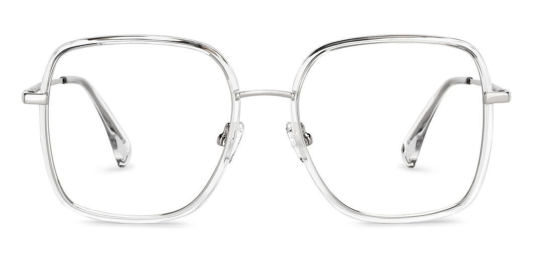 Transparent Wayfarer Full Rim Unisex Eyeglasses by John Jacobs-152258