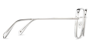 Transparent Wayfarer Full Rim Unisex Eyeglasses by John Jacobs-152258