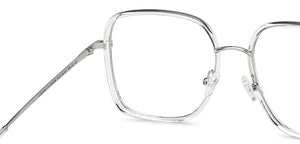 Transparent Wayfarer Full Rim Unisex Eyeglasses by John Jacobs-152258