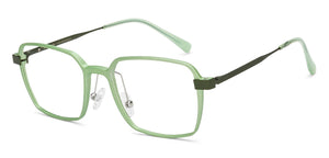 Green Square Full Rim Unisex Eyeglasses by John Jacobs-152065