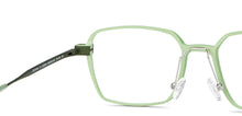 Load image into Gallery viewer, Green Square Full Rim Unisex Eyeglasses by John Jacobs-152065