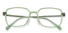 Load image into Gallery viewer, Green Square Full Rim Unisex Eyeglasses by John Jacobs-152065