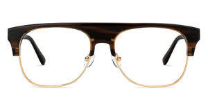 Brown Square Full Rim Unisex Eyeglasses by John Jacobs-201666