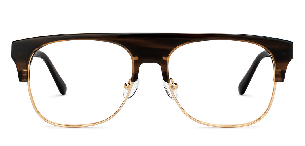 Brown Square Full Rim Unisex Eyeglasses by John Jacobs-201666