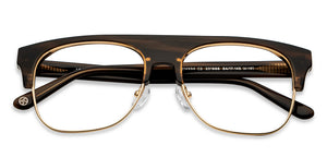 Brown Square Full Rim Unisex Eyeglasses by John Jacobs-201666