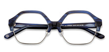 Load image into Gallery viewer, Blue Hexagonal Full Rim Unisex Eyeglasses by John Jacobs-201668