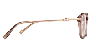 Brown Round Full Rim Women Eyeglasses by John Jacobs-205897