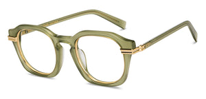 Green Square Full Rim Women Eyeglasses by John Jacobs-211181