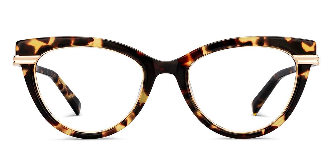 Tortoise Cat Eye Full Rim Women Eyeglasses by John Jacobs-211188
