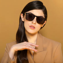 Load image into Gallery viewer, Tortoise Rectangle Full Rim Unisex Sunglasses by John Jacobs-203169