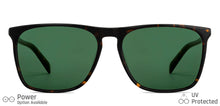 Load image into Gallery viewer, Tortoise Rectangle Full Rim Unisex Sunglasses by John Jacobs-203169