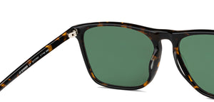 Tortoise Rectangle Full Rim Unisex Sunglasses by John Jacobs-203169