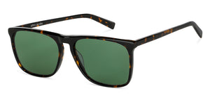 Tortoise Rectangle Full Rim Unisex Sunglasses by John Jacobs-203169