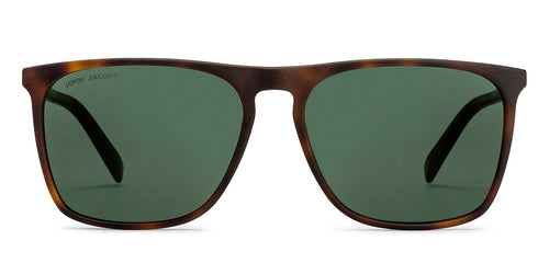 Tortoise Rectangle Full Rim Unisex Sunglasses by John Jacobs-211712