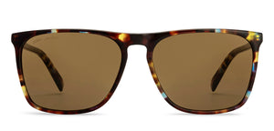 Tortoise Rectangle Full Rim Unisex Sunglasses by John Jacobs-211713