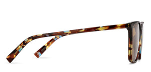 Tortoise Rectangle Full Rim Unisex Sunglasses by John Jacobs-211713