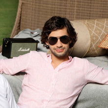 Load image into Gallery viewer, Black Aviator Full Rim Unisex Sunglasses by John Jacobs-127313