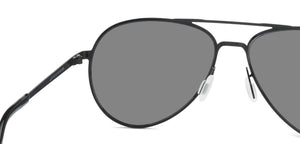 Black Aviator Full Rim Unisex Sunglasses by John Jacobs-127313