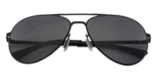 Load image into Gallery viewer, Black Aviator Full Rim Unisex Sunglasses by John Jacobs-127313