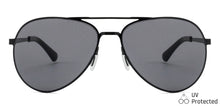 Load image into Gallery viewer, Black Aviator Full Rim Unisex Sunglasses by John Jacobs-127313