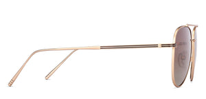Gold Aviator Full Rim Unisex Sunglasses by John Jacobs-148394