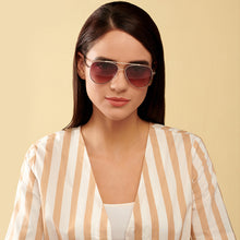 Load image into Gallery viewer, Gunmetal Aviator Full Rim Unisex Sunglasses by John Jacobs-148397
