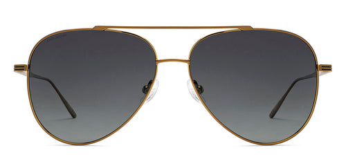 Gold Aviator Full Rim Men Sunglasses by John Jacobs-211704