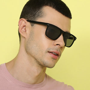 Black Wayfarer Full Rim Unisex Sunglasses by John Jacobs-137123