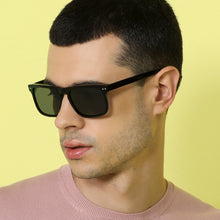 Load image into Gallery viewer, Black Wayfarer Full Rim Unisex Sunglasses by John Jacobs-137123