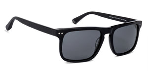 Black Wayfarer Full Rim Unisex Sunglasses by John Jacobs-137123