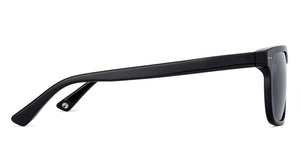 Black Wayfarer Full Rim Unisex Sunglasses by John Jacobs-137123