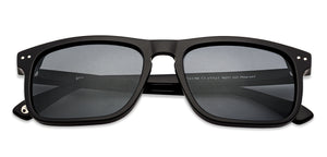 Black Wayfarer Full Rim Unisex Sunglasses by John Jacobs-137123