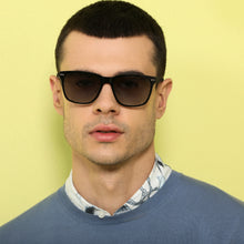 Load image into Gallery viewer, Black Wayfarer Full Rim Unisex Sunglasses by John Jacobs-137126