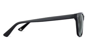 Black Wayfarer Full Rim Unisex Sunglasses by John Jacobs-137126