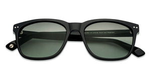 Black Wayfarer Full Rim Unisex Sunglasses by John Jacobs-137126