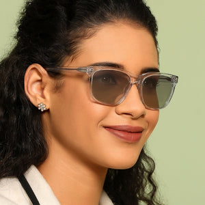 Transparent Wayfarer Full Rim Unisex Sunglasses by John Jacobs-137128
