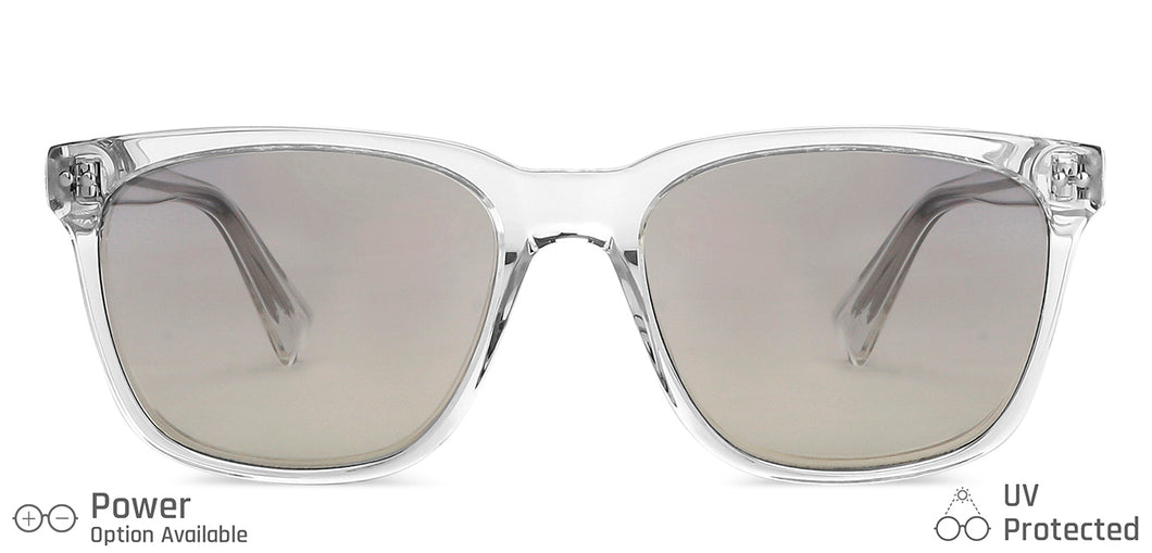 Transparent Wayfarer Full Rim Unisex Sunglasses by John Jacobs-137128