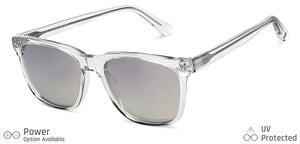 Transparent Wayfarer Full Rim Unisex Sunglasses by John Jacobs-137128