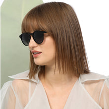 Load image into Gallery viewer, Black Round Full Rim Unisex Sunglasses by John Jacobs-134863
