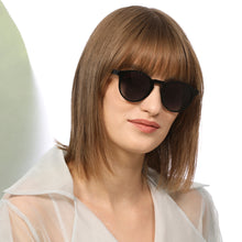Load image into Gallery viewer, Black Round Full Rim Unisex Sunglasses by John Jacobs-134863