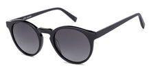 Load image into Gallery viewer, Black Round Full Rim Unisex Sunglasses by John Jacobs-134863
